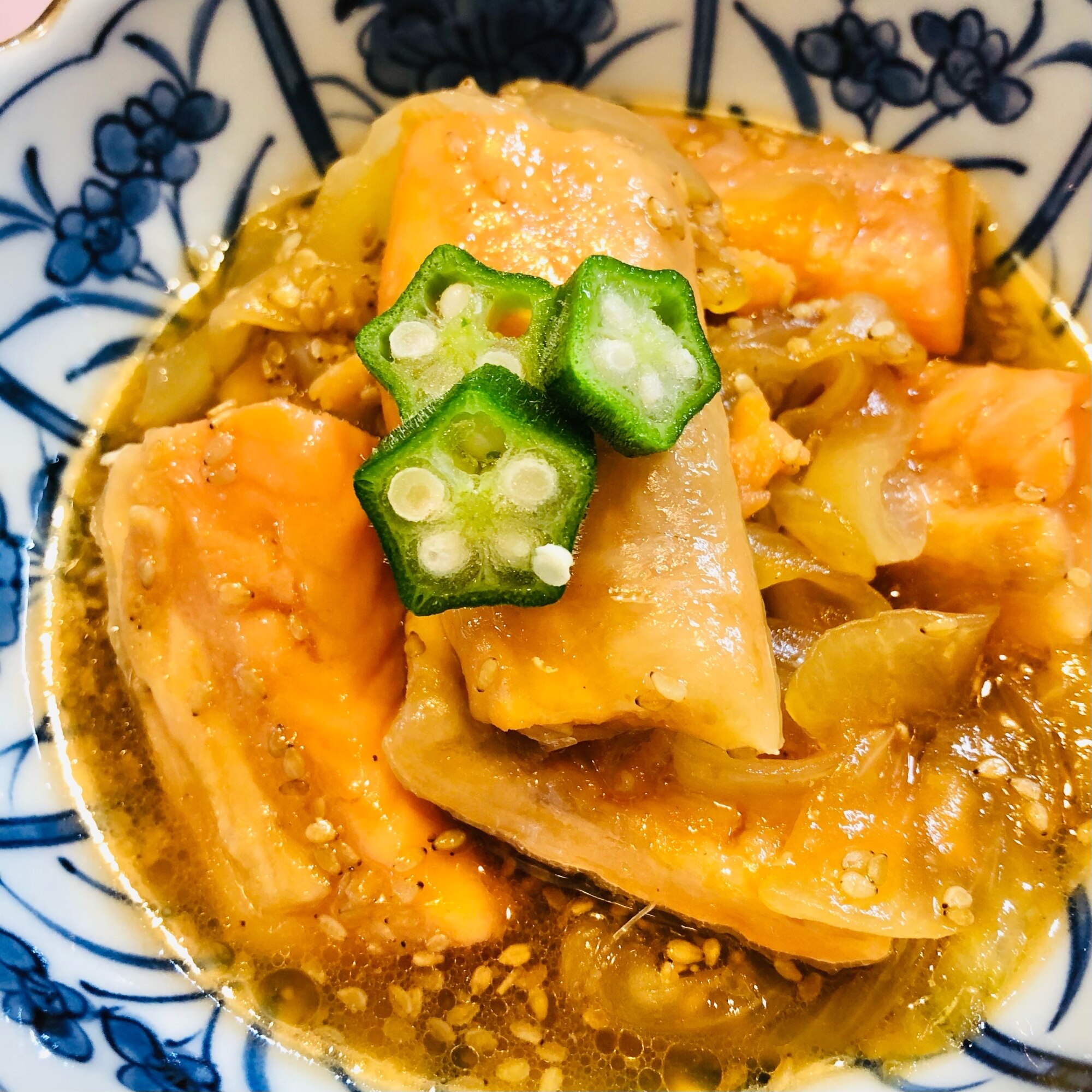 鮭ハラスのごまみりん煮 レシピ・作り方 by miter8 - 楽天レシピ