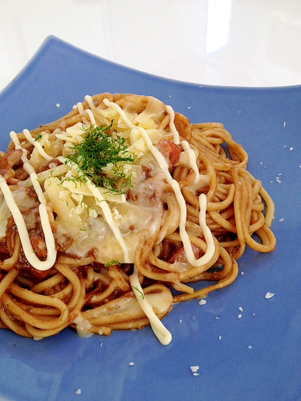 ビーフシチューリメイク☆マヨチーズシチューそば