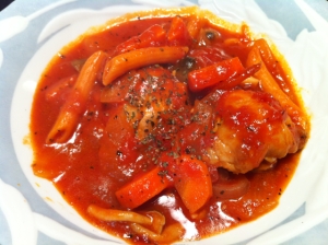 トマト缶で簡単☆鶏肉のトマト煮込み