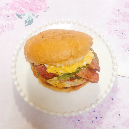 具沢山ᕷ*ハムとチーズのクロワッサンサンドꕤ୭*