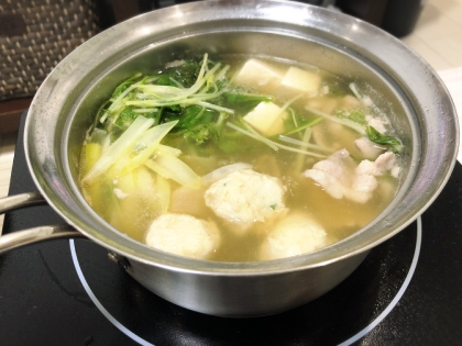 おつゆも美味しい 水菜のはりはり鶏団子鍋 レシピ 作り方 By Kuuuma 楽天レシピ