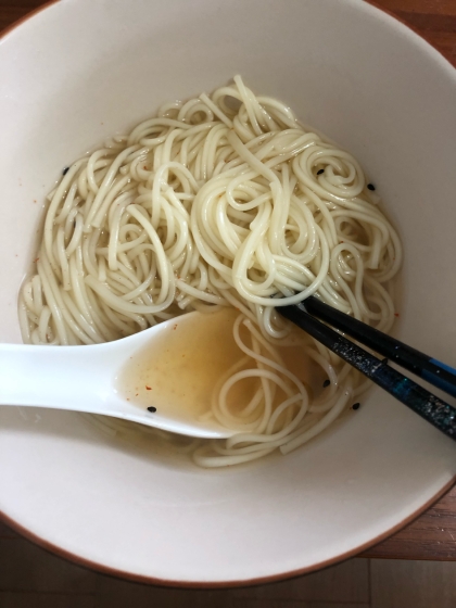 余ったそうめんで！卵にゅうめん