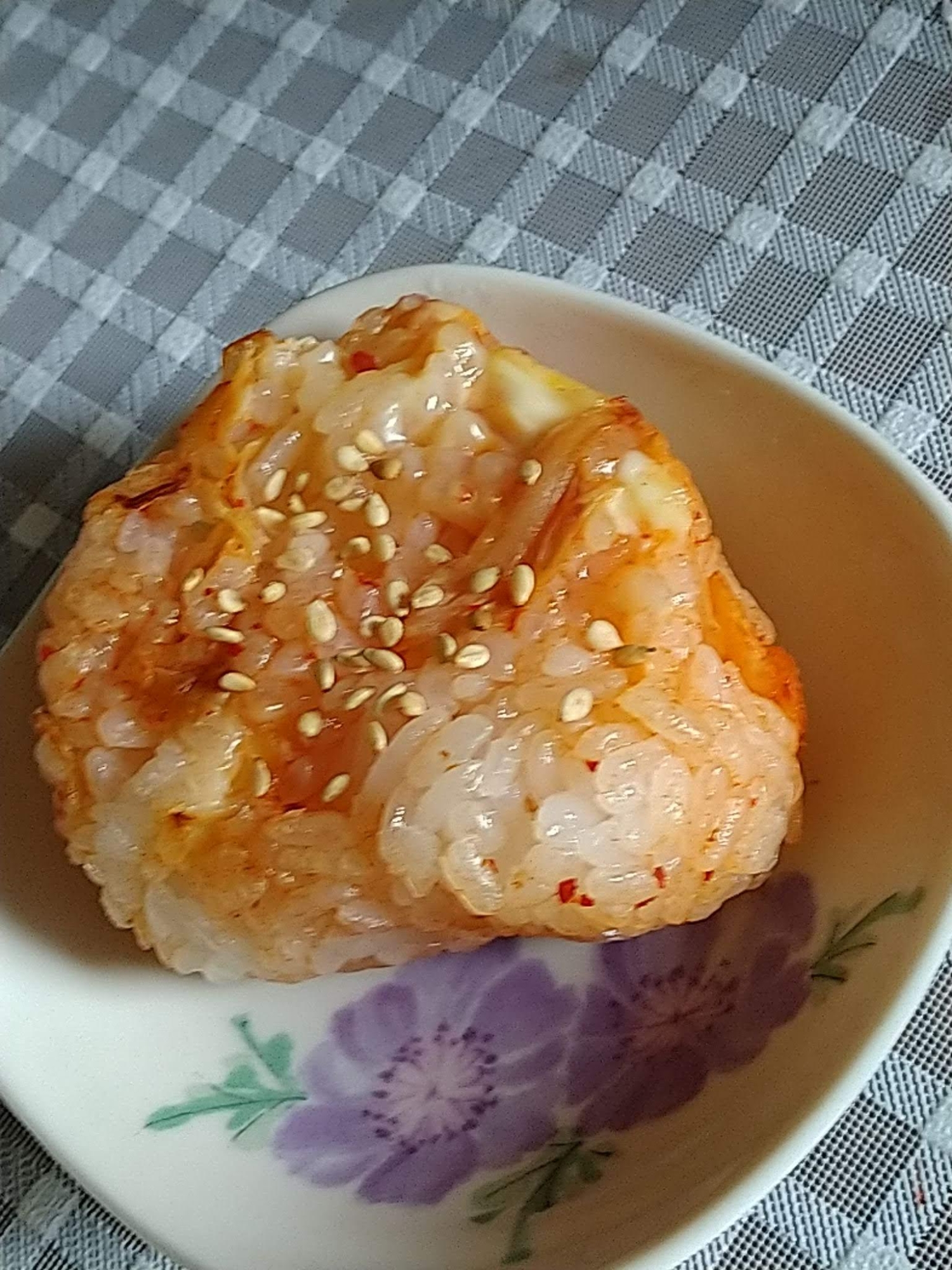 チーズが旨い！キムチの焼きおにぎり