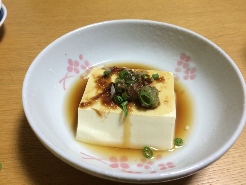 パパッと簡単 湯豆腐ならぬ 温やっこ