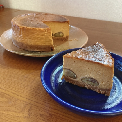 キャラメルマロンチーズケーキ。