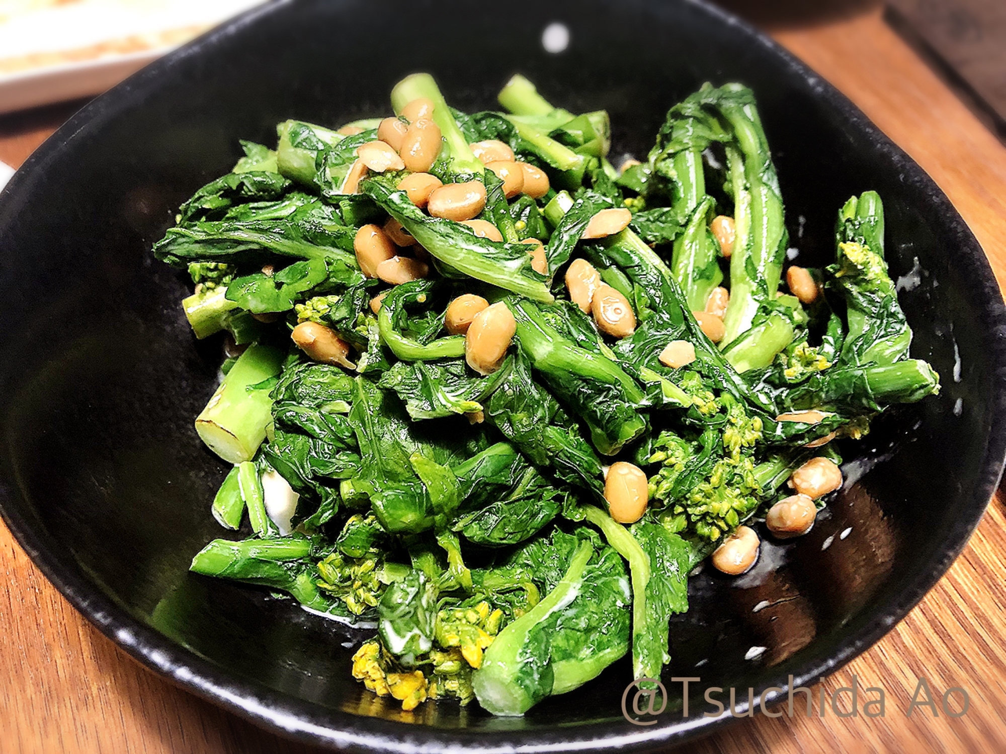 アイラップで簡単！菜の花の納豆マヨネーズ和え