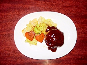 あら意外!?チョコッとINハンバーグソース