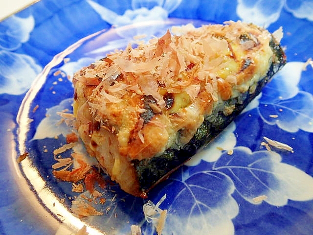 チーズと辛子マヨネーズで　塩サバのグリル焼き