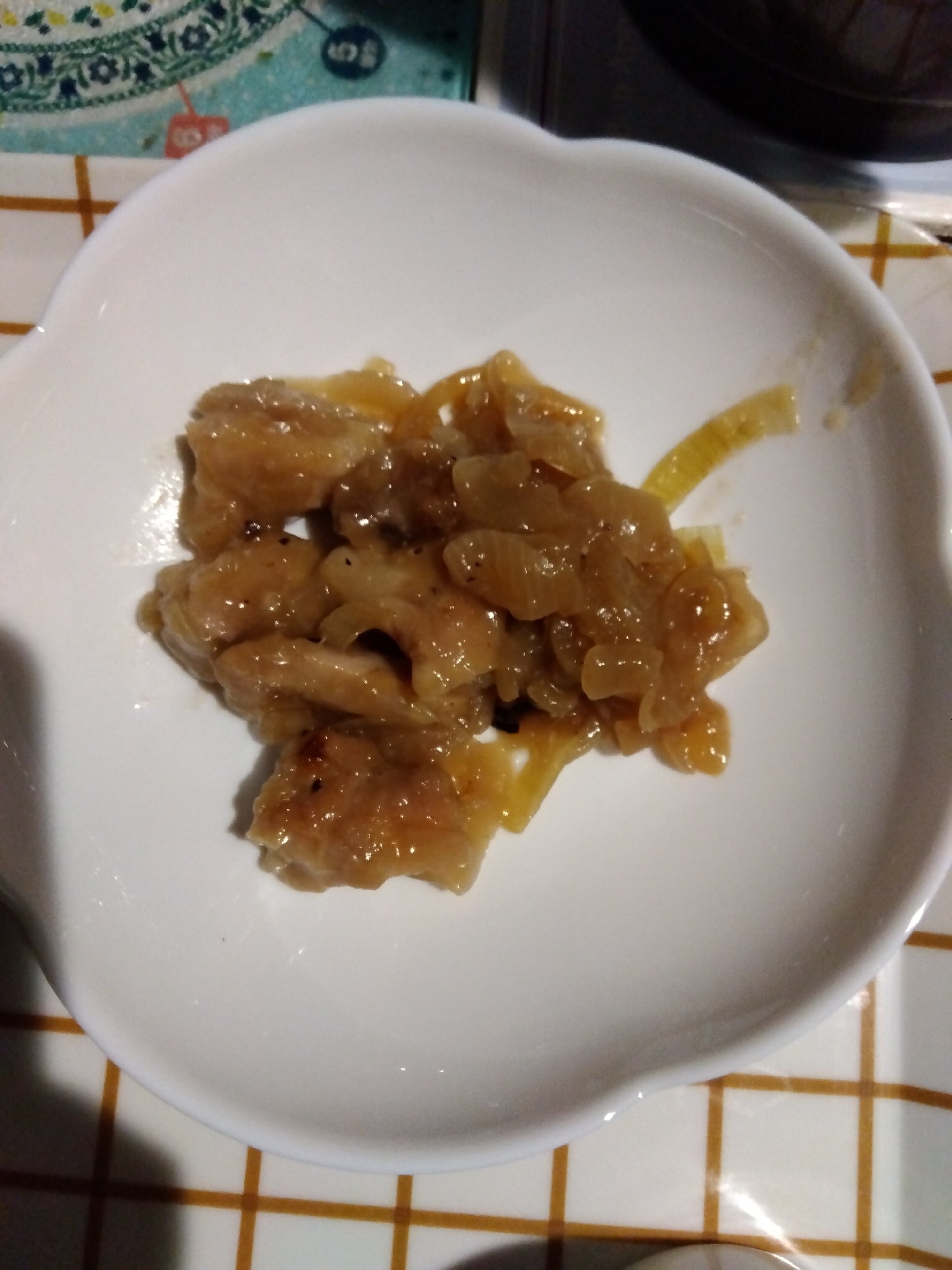 鶏肉と玉ねぎのこってり煮