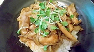 簡単 豚バラきのこ丼 レシピ 作り方 By Chaachan6066 楽天レシピ