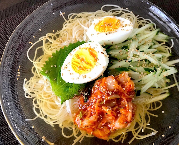 冷麺風そうめん☆夏休みの昼食にも☆変わり素麺