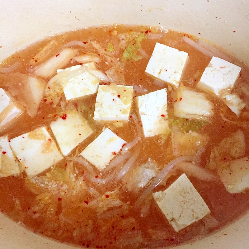 豆腐とキムチのスープ☆