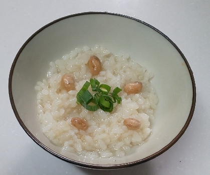 香ばしい味♪煎り大豆と味噌の雑炊(おかゆ)