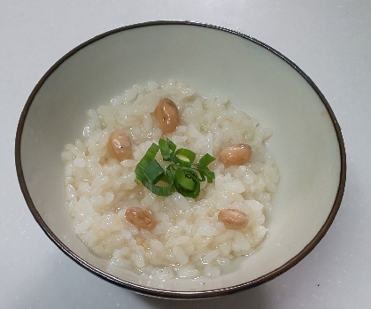 mmmzさん、こんばんは✨レポありがとうございます♥️ちょうど煎り大豆あったので、作りました♪おなかに優しいおいしいお粥でした☆素敵なレシピありがとうございます