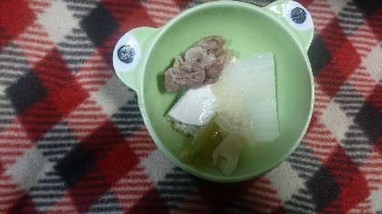 豚肉と白菜と豆腐の白だし煮