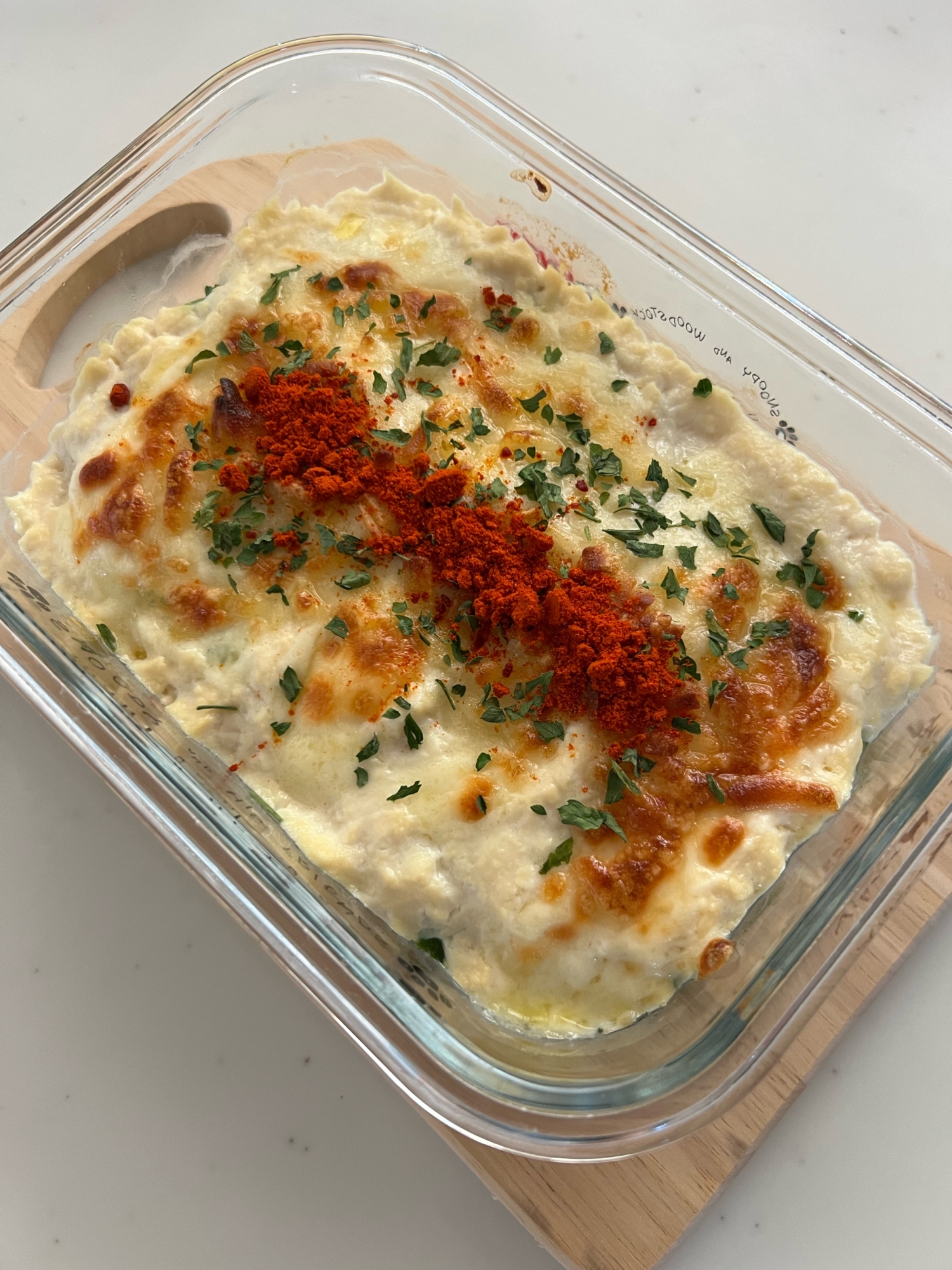 国産チーズで♪ホタテとじゃがいもの豆腐グラタン