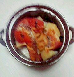 ジャガイモとトマトの辛子マヨネーズ焼き
