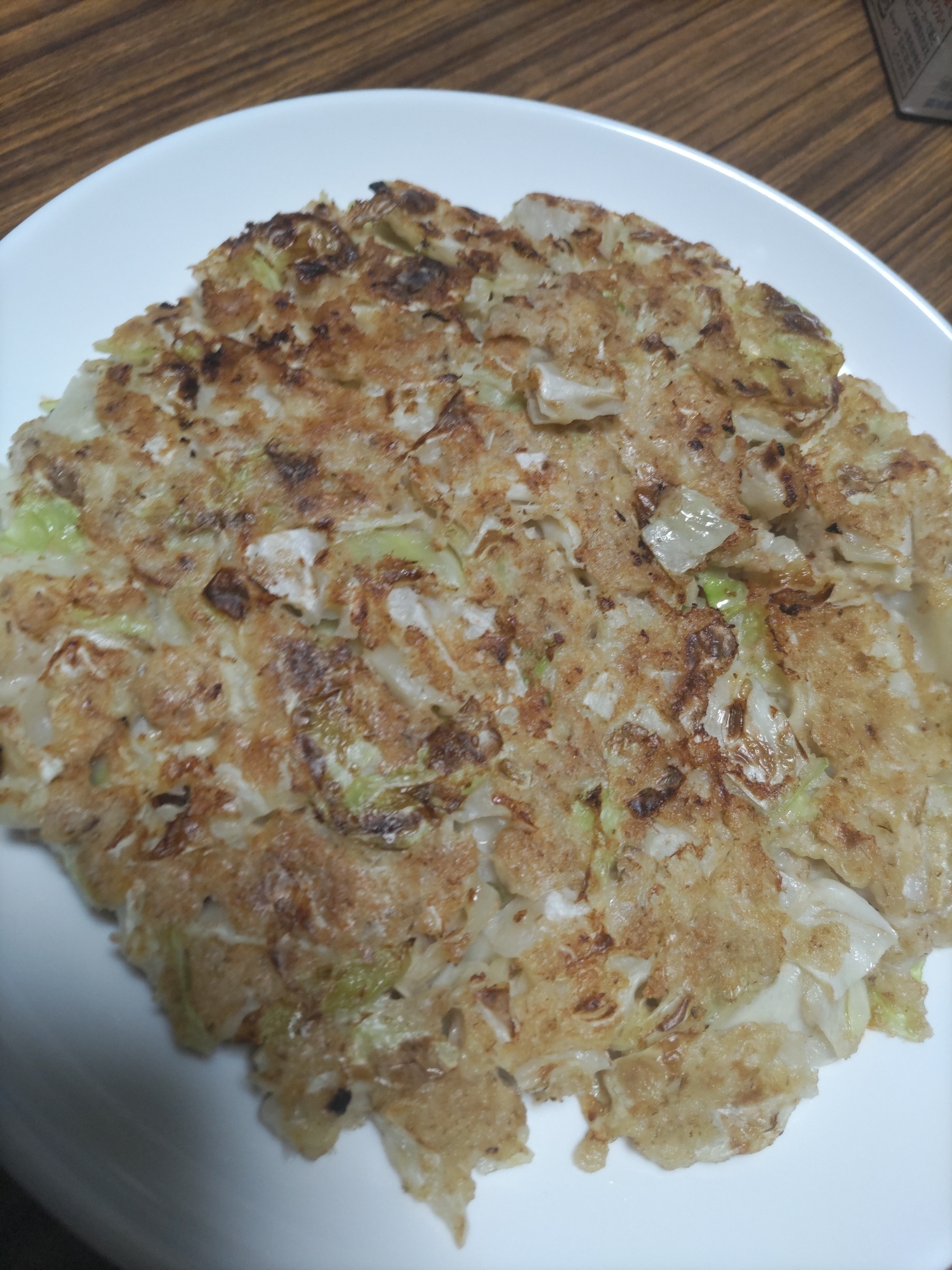 豚肉オートミールお好み焼き