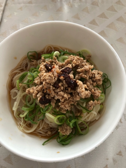 夏にバテたら【スタミナたっぷり肉味噌そうめん♪】