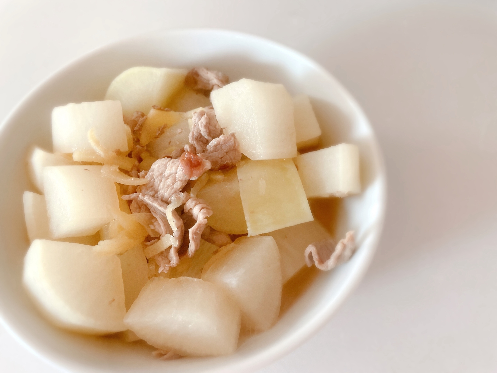 豚肉と大根の梅生姜煮