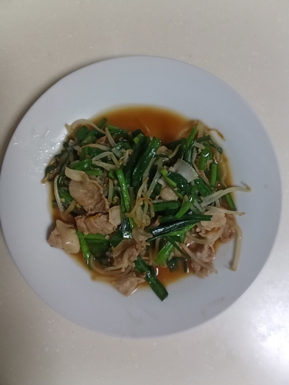 にんにく醤油！スタミナ豚もやし炒め