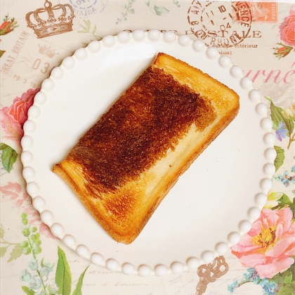 フライパンでコーヒーしみ込みトースト
