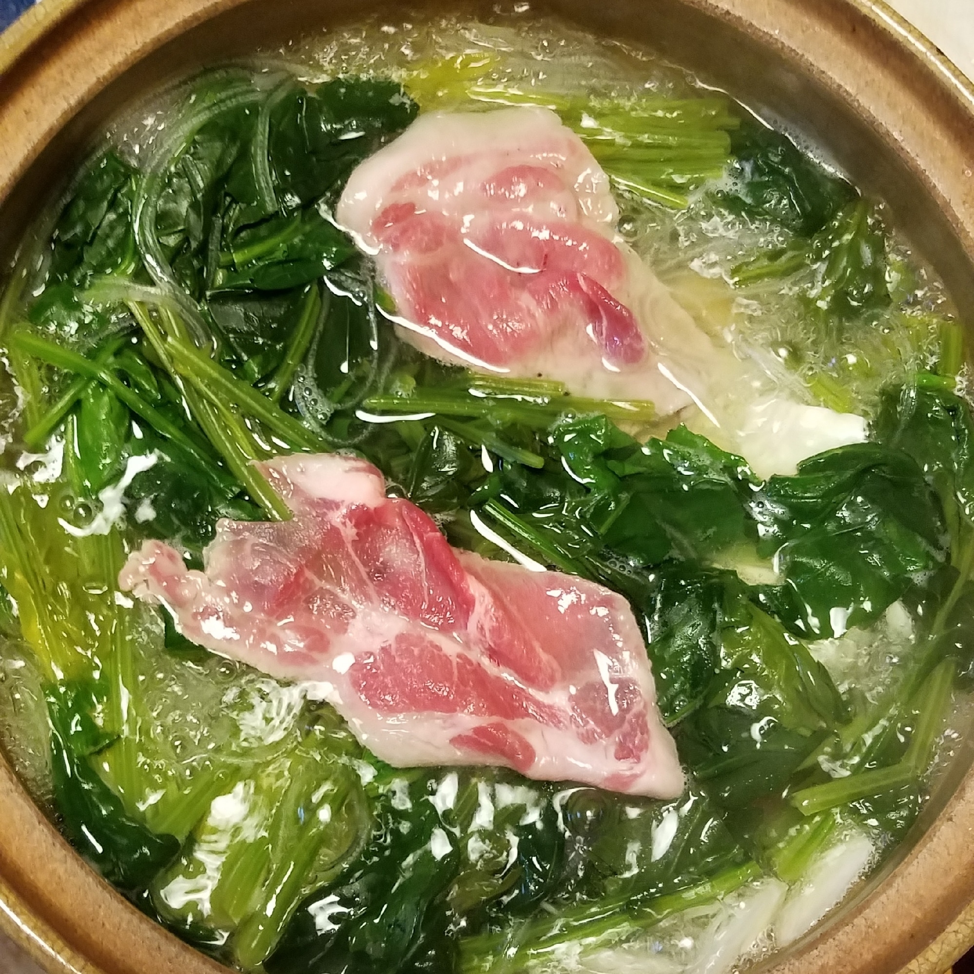 ほうれん草 牛肉 クリアランス 鍋