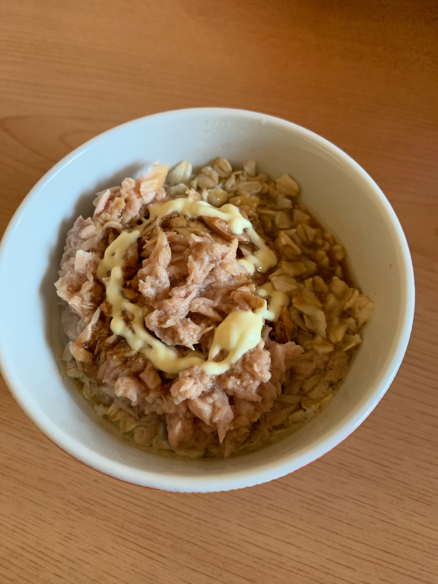 オートミールツナマヨ丼