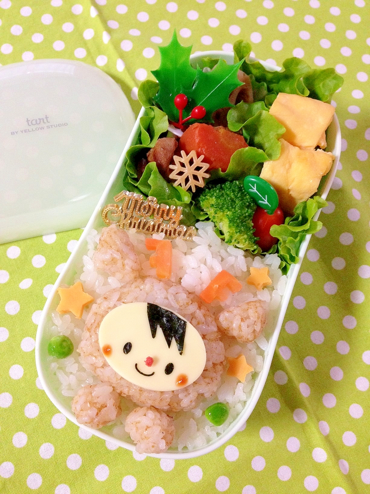 簡単キャラ弁 クリスマス トナカイｂｏｙのお弁当 レシピ 作り方 By Cherry05 楽天レシピ