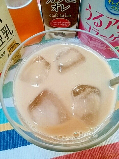 アイス☆美肌ジンジャーソイカフェオレ♪