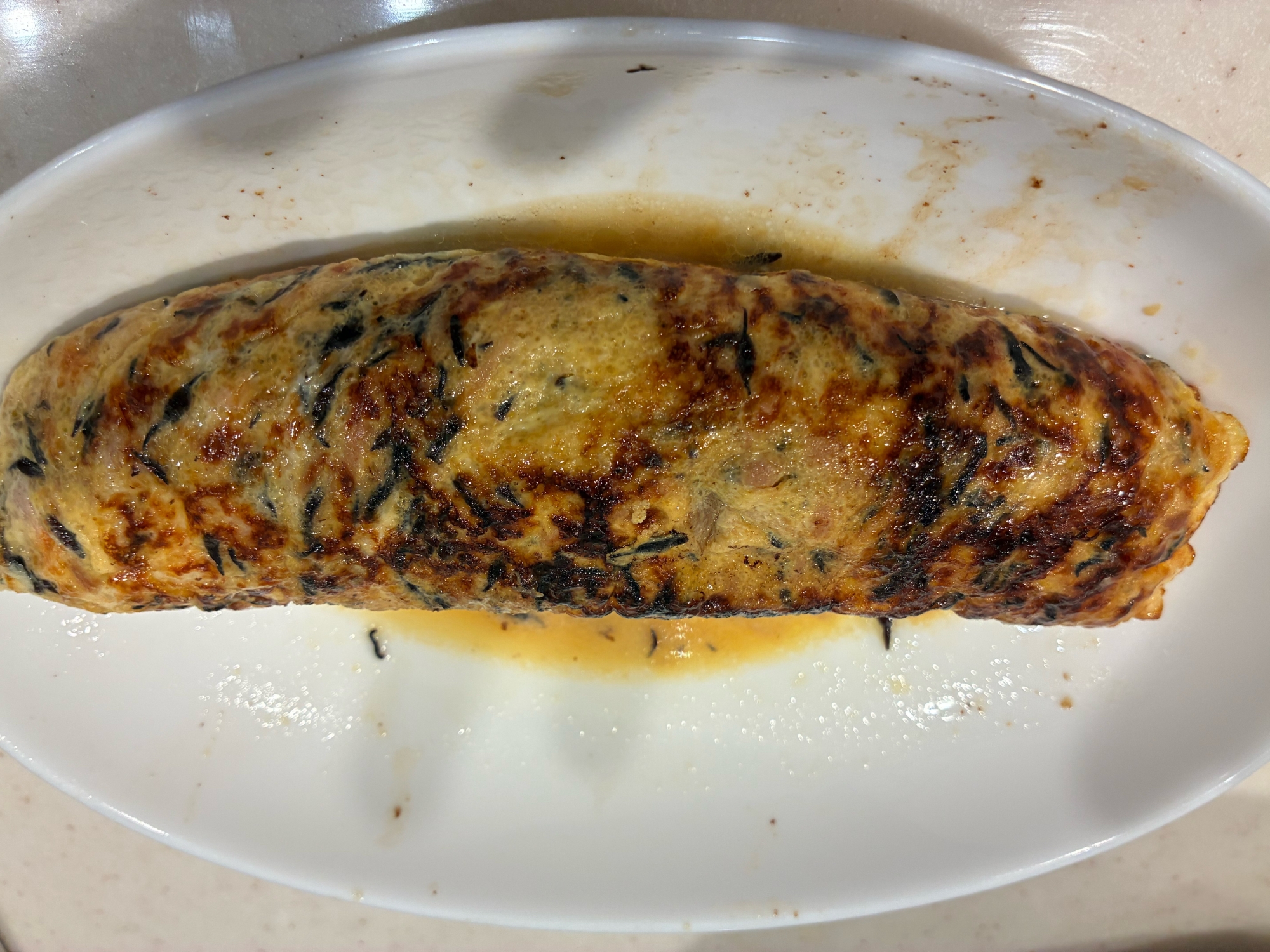 ツナひじきの卵焼き。No.1116