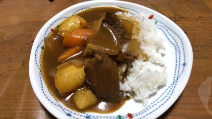 圧力鍋で♪牛肉ホロホロのカレー