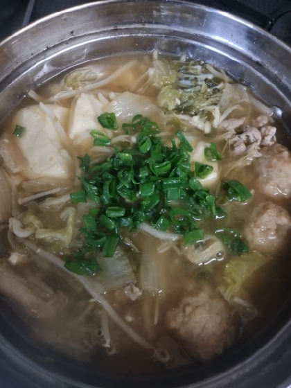 豚肉と白菜の味噌鍋♪