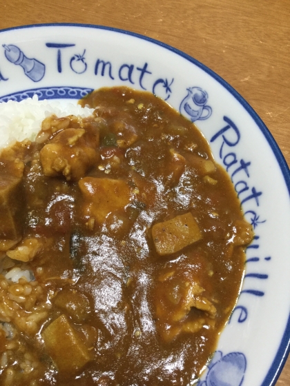 高野豆腐で！ヘルシートマトカレー♡