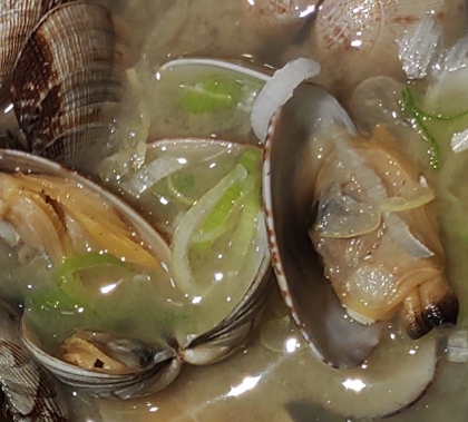 レンジでアサリの酒蒸し