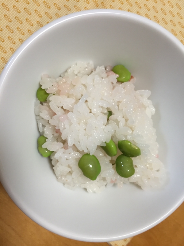 だだ茶豆の梅ごはん