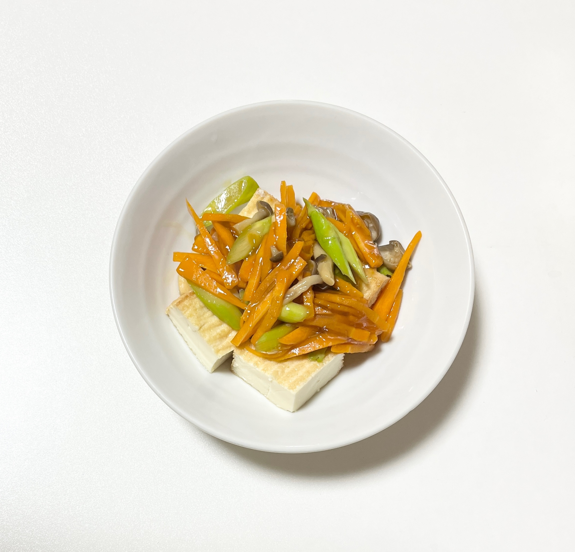 厚揚げの野菜あんかけ