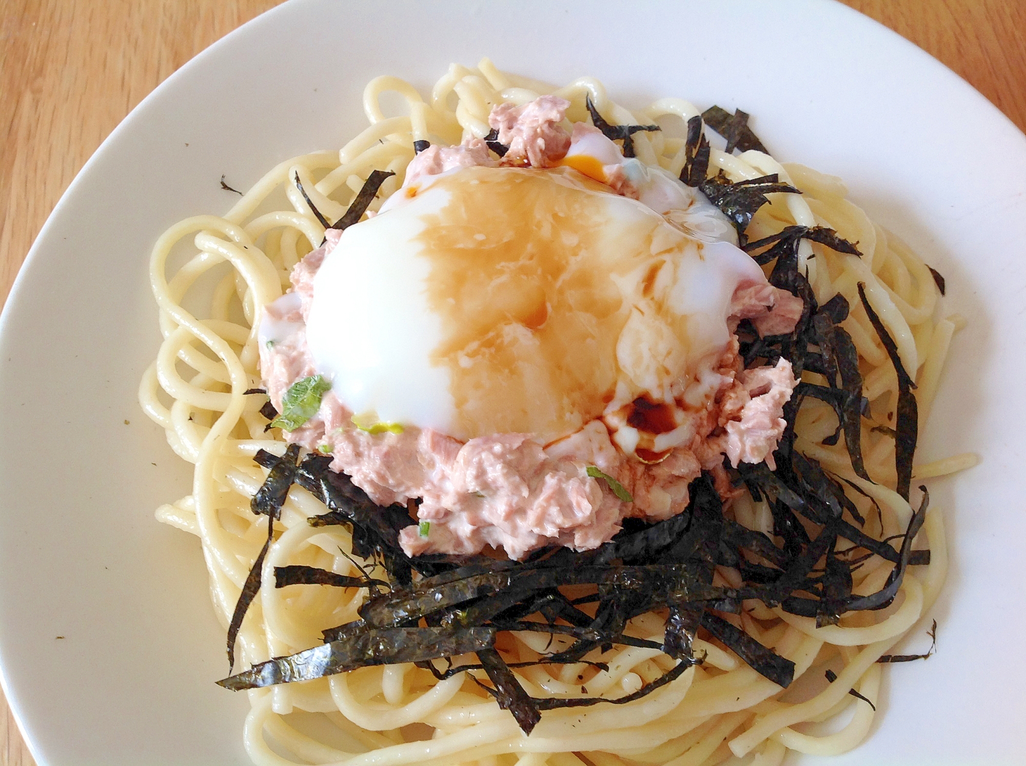 ツナマヨと温泉卵で和風スパゲティ レシピ 作り方 By Findus 楽天レシピ ツナマヨと温泉卵で和風スパゲティ レシピ 作り方 By Findus 楽天レシピ