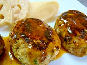 秋刀魚おからハンバーグ