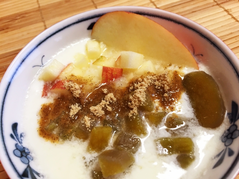 快腸⁉︎ ヨーグルト with リンゴとサツマイモ