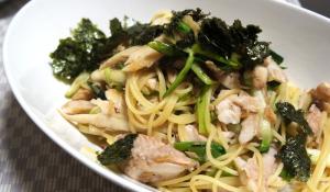 ほっけの和風パスタ