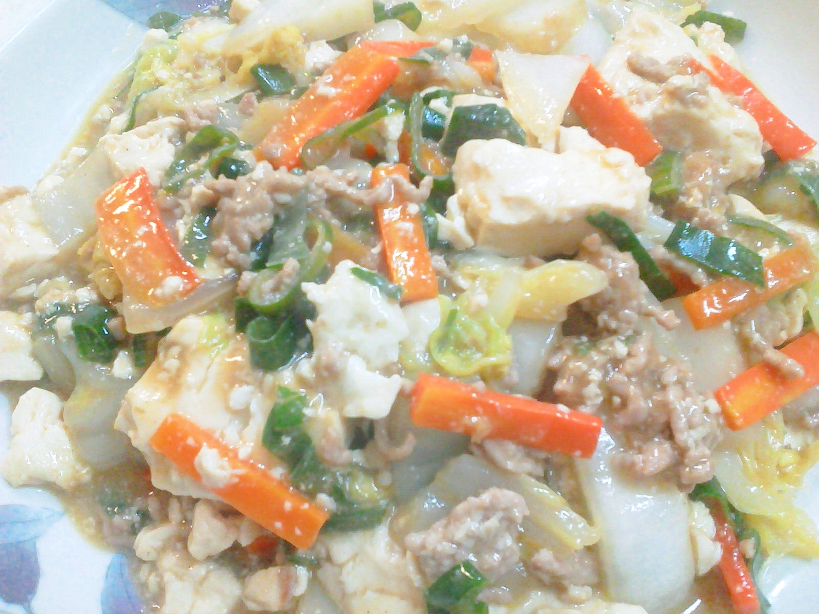とろ り 野菜たっぷり豆腐とひき肉の中華風炒め レシピ 作り方 By Aka Ru 楽天レシピ