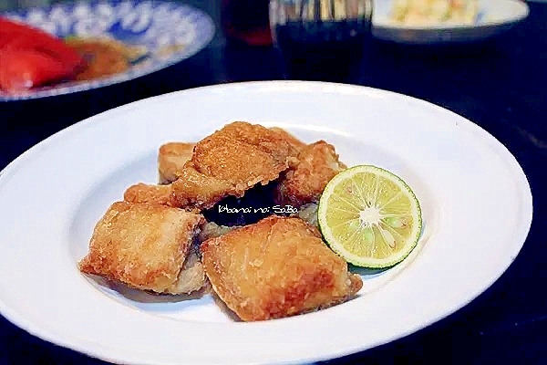 鯖の唐揚げ＊すだち醤油