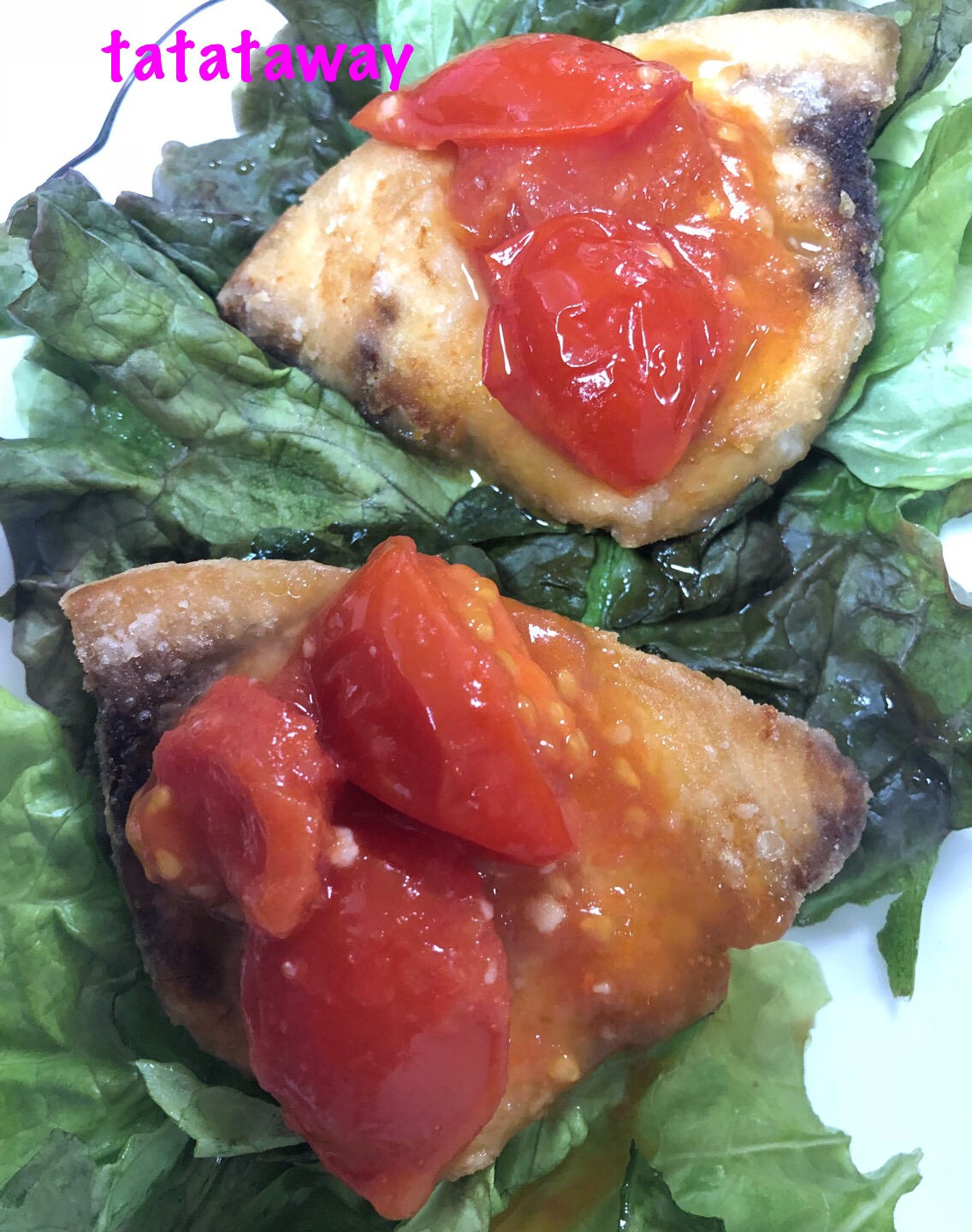 カジキのソテー〜ミニトマトソース添え