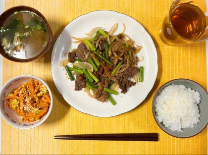 ニラの代わりにニンニクの芽を使いました、美味しかったです。