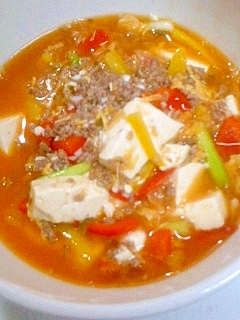 肉豆腐のキムチスープ