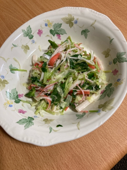 風味豊かᕷ*三つ葉とカニカマの白だしマヨ和えꕤ୭*
