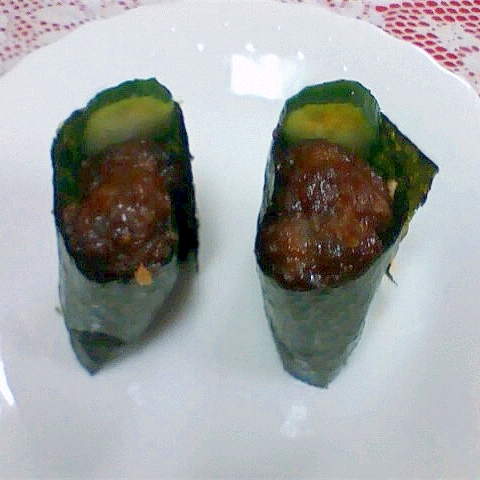 ミートボールの軍艦巻き