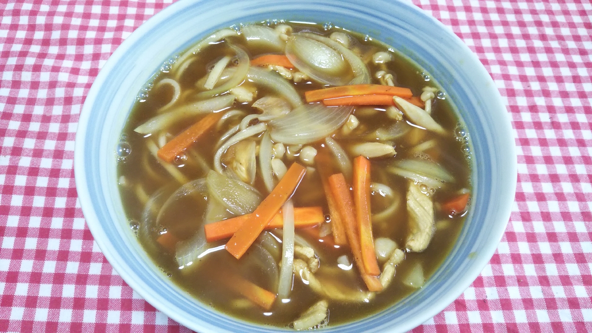 豚肉と野菜たっぷりカレーうどん☆