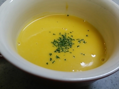 圧力鍋で 簡単！かぼちゃスープ